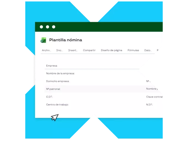 plantilla nómina
